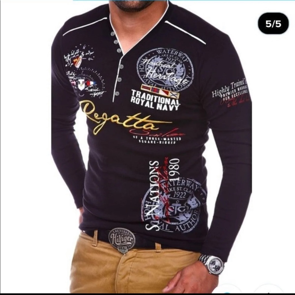 Men Fashion Lapel Shirt